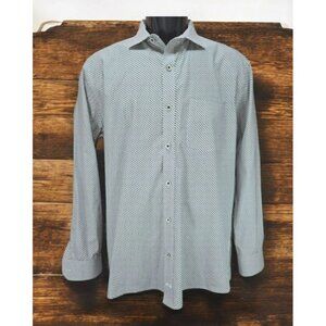 Johnston & Murphy Mens Geometric Dress Shirt Medium